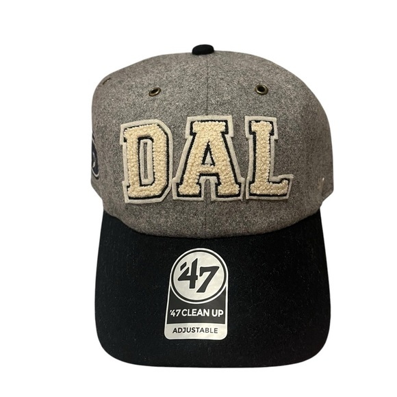 NWT Stoney Clover Lane x ‘47 Unisex Dallas Cowboys Adjustable Hat in Gray/Black main image 5